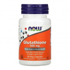 NOW Glutathione 500 mg, 30 вегакапсул NOW Glutathione 500 mg, 30 вегакапсул