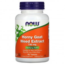 NOW Horny Goat Weed 750 mg, 90 таблеток NOW Horny Goat Weed 750 mg, 90 таблеток