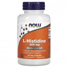 NOW L-Histidine 600 mg, 60 вегакапсул NOW L-Histidine 600 mg, 60 вегакапсул