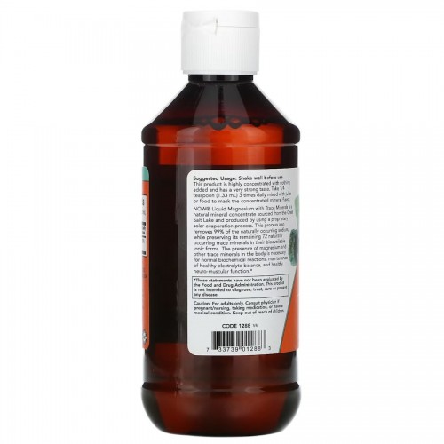 NOW Liquid Magnesium with Trace Minerals, 237 мл CN11635 NOW NOW Liquid Magnesium with Trace Minerals, 237 мл CN11635 NOW