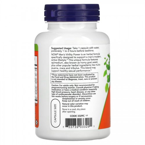 NOW Men's Virility, 120 вегакапсул CN12224 NOW NOW Men's Virility, 120 вегакапсул CN12224 NOW
