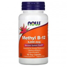 NOW Methyl B12 5000 mcg, 90 вегакапсул NOW Methyl B12 5000 mcg, 90 вегакапсул