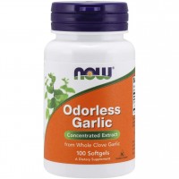 NOW Odorless Garlic, 100 капсул