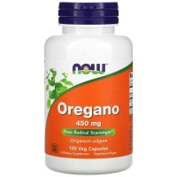 NOW Oregano 450 mg, 100 вегакапсул