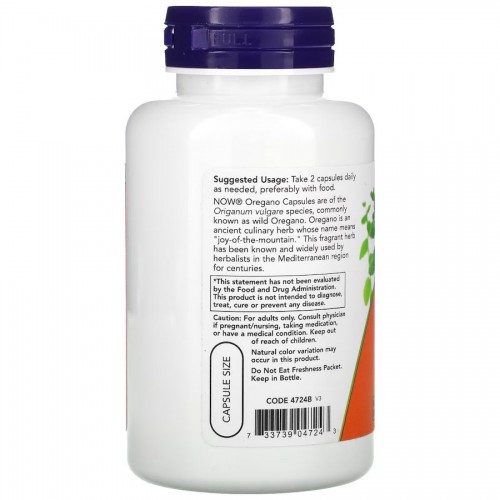 NOW Oregano 450 mg, 100 вегакапсул CN12269 NOW NOW Oregano 450 mg, 100 вегакапсул CN12269 NOW