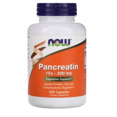 NOW Pancreatin 2000 mcg, 250 капсул NOW Pancreatin 2000 mcg, 250 капсул
