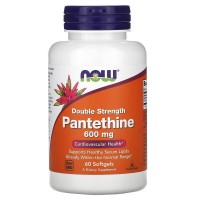 NOW Pantethine Double Strength 600 mg, 60 капсул