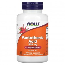 NOW Pantothenic Acid 500 mg, 100 вегакапсул NOW Pantothenic Acid 500 mg, 100 вегакапсул