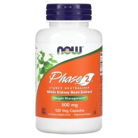 NOW Phase 2 White Kidney Bean Extract 500 mg, 120 вегакапсул NOW Phase 2 White Kidney Bean Extract 500 mg, 120 вегакапсул