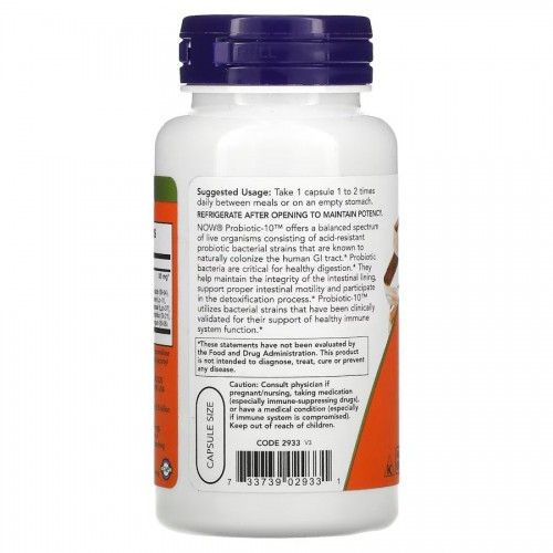 NOW Probiotic-10 25 billion, 100 вегакапсул CN4269 NOW NOW Probiotic-10 25 billion, 100 вегакапсул CN4269 NOW