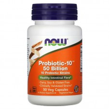 NOW Probiotic-10 50 billion, 50 вегакапсул NOW Probiotic-10 50 billion, 50 вегакапсул