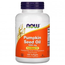 NOW Pumpkin Seed Oil 1000 mg, 100 капсул NOW Pumpkin Seed Oil 1000 mg, 100 капсул