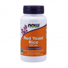 NOW Red Yeast Rice 600 mg, 60 вегакапсул NOW Red Yeast Rice 600 mg, 60 вегакапсул