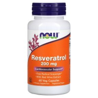 NOW Resveratrol 200 mg, 60 вегакапсул NOW Resveratrol 200 mg, 60 вегакапсул