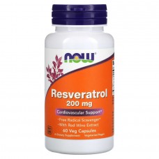 NOW Resveratrol 200 mg, 60 вегакапсул NOW Resveratrol 200 mg, 60 вегакапсул