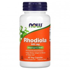 NOW Rhodiola 500 mg, 60 вегакапсул NOW Rhodiola 500 mg, 60 вегакапсул