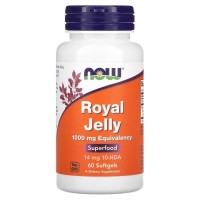 NOW Royal Jelly 1000 mg, 60 капсул NOW Royal Jelly 1000 mg, 60 капсул