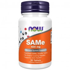 NOW SAMe 400 mg, 30 таблеток NOW SAMe 400 mg, 30 таблеток