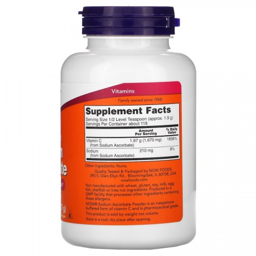 NOW NOW Sodium Ascorbate, 227 грамм CN11652 NOW NOW Sodium Ascorbate, 227 грамм CN11652