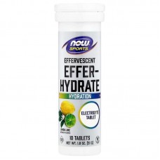 NOW Effer-Hydrate, 10 таблеток - Лимон-лайм NOW Effer-Hydrate, 10 таблеток - Лимон-лайм
