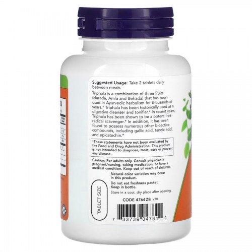NOW Triphala 500 mg, 120 таблеток CN12286 NOW NOW Triphala 500 mg, 120 таблеток CN12286 NOW