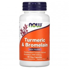 NOW Turmeric & Bromelain, 90 вегакапсул NOW Turmeric & Bromelain, 90 вегакапсул