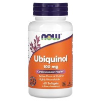 NOW Ubiquinol 100 mg, 60 капсул NOW Ubiquinol 100 mg, 60 капсул
