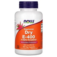 NOW Vegetarian Dry E-400, 100 вегакапсул