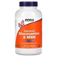 NOW Vegetarian Glucosamine & MSM, 240 вегакапсул NOW Vegetarian Glucosamine & MSM, 240 вегакапсул