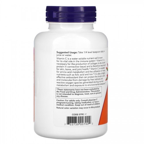 NOW Vitamin C Crystals, 227 грам CN12458 NOW NOW Vitamin C Crystals, 227 грам CN12458 NOW