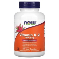 NOW Vitamin K2 100 mcg, 250 вегакапсул NOW Vitamin K2 100 mcg, 250 вегакапсул