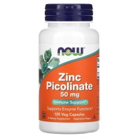 NOW Zinc Picolinate 50 mg, 120 вегакапсул NOW Zinc Picolinate 50 mg, 120 вегакапсул