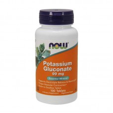 NOW Potassium Gluconate 99 mg, 100 таблеток NOW Potassium Gluconate 99 mg, 100 таблеток