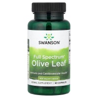 Swanson Olive Leaf Extract 400 mg Full Spectrum, 60 капсул Swanson Olive Leaf Extract 400 mg Full Spectrum, 60 капсул