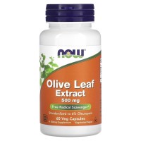 NOW Olive Leaf 500 mg, 60 вегакапсул NOW Olive Leaf 500 mg, 60 вегакапсул
