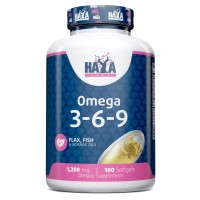 Haya Labs Omega 3-6-9, 100 капсул Haya Labs Omega 3-6-9, 100 капсул