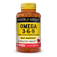 Mason Natural Omega 3-6-9 1200 mg Fish, Flax & Borage Oils, 60 капсул Mason Natural Omega 3-6-9 1200 mg Fish, Flax & Borage Oils, 60 капсул