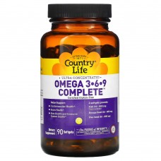 Country Life Omega 3-6-9 Complete, 90 капсул Country Life Omega 3-6-9 Complete, 90 капсул
