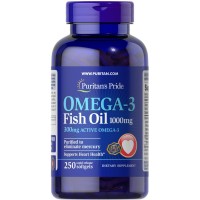 Puritan's Pride Omega 3 Fish Oil 1000 mg, 250 капсул Puritan's Pride Omega 3 Fish Oil 1000 mg, 250 капсул