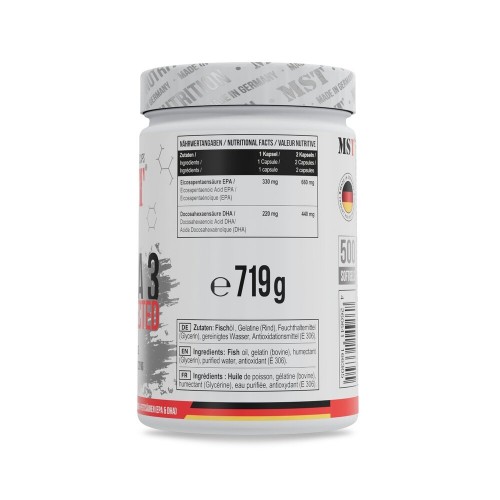MST MST Nutrition Omega 3 Selected 55%, 500 капсул CN16785 MST MST Nutrition Omega 3 Selected 55%, 500 капсул CN16785