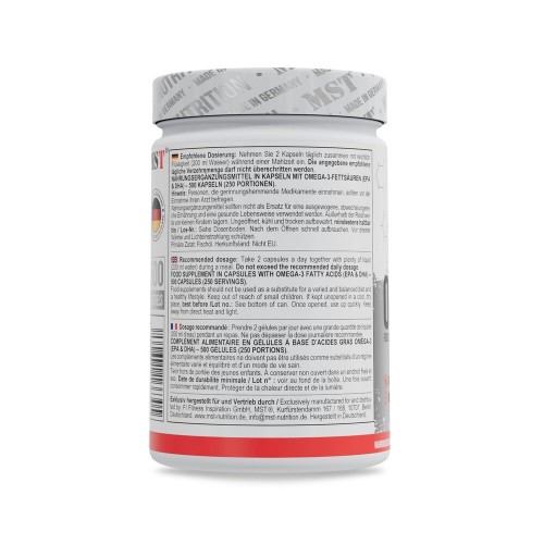 MST MST Nutrition Omega 3 Selected 55%, 500 капсул CN16785 MST MST Nutrition Omega 3 Selected 55%, 500 капсул CN16785