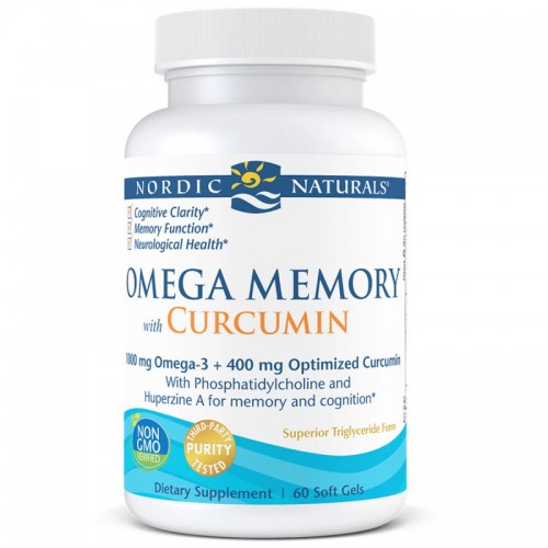 Nordic Naturals Omega Memory with Curcumin, 60 капсул CN6937 Nordic Naturals
