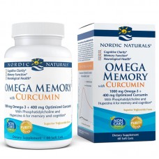 Nordic Naturals Omega Memory with Curcumin, 60 капсул Nordic Naturals Omega Memory with Curcumin, 60 капсул