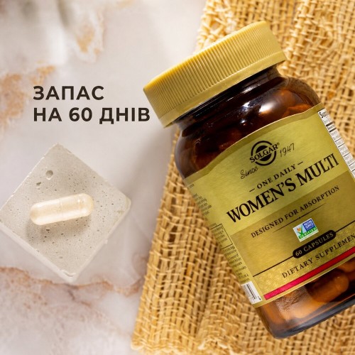 Solgar One Daily Women’s Multi, 60 капсул CN20189-1 Solgar Solgar One Daily Women’s Multi, 60 капсул CN20189-1 Solgar