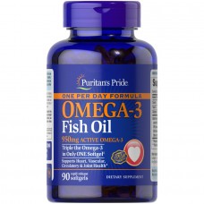 Puritan's Pride One Per Day Omega 3 Fish Oil 950 mg, 90 капсул Puritan's Pride One Per Day Omega 3 Fish Oil 950 mg, 90 капсул