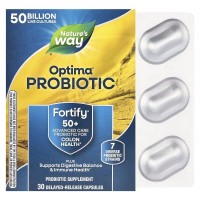 Nature's Way Fortify Optima Adult 50+ Probiotic 50 Billion, 30 вегакапсул Nature's Way Fortify Optima Adult 50+ Probiotic 50 Billion, 30 вегакапсул