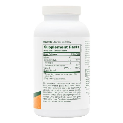 Natures Plus Orange Juice Vitamin C 1000 mg, 60 жувальних таблеток CN11710 Natures Plus Natures Plus Orange Juice Vitamin C 1000 mg, 60 жувальних таблеток CN11710 Natures Plus