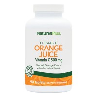 Natures Plus Orange Juice Vitamin C 500 mg, 90 жевательных таблеток Natures Plus Orange Juice Vitamin C 500 mg, 90 жевательных таблеток