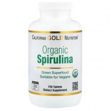 California Gold Nutrition Organic Spirulina, 720 таблеток California Gold Nutrition Organic Spirulina, 720 таблеток