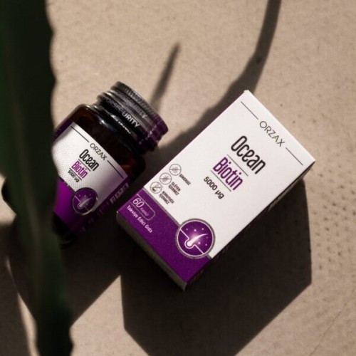 Orzax Ocean Biotin 5000 mcg, 60 капсул CN16291 Orzax Orzax Ocean Biotin 5000 mcg, 60 капсул CN16291 Orzax
